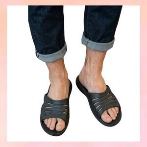 Okabashi Men's Coast Slide Sandals - Black - Size 8.5